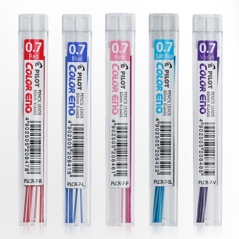 Mechanical Pencil Lead - ไส้ดินสอกลหลายสี2B 0.7มม. ไส้ดินสอสีสันสดใสไส้ดินสออุปกรณ์วาดรูปร่างหลัก