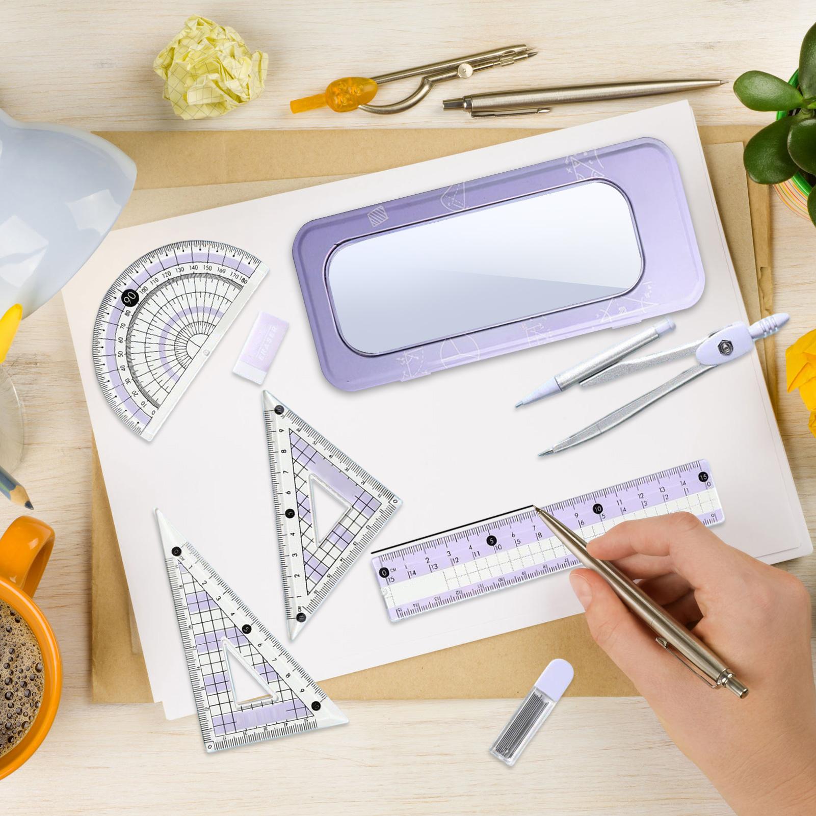 ชุดเครื่องเขียนเรขาคณิตสำหรับน - Compass Geometry Set บทวิจารณ์และราคา