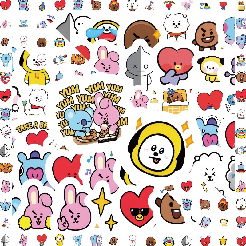 สติ๊กเกอร์ BT21 koya RJ tata S - Memo Pad Sticky บทวิจารณ์และราคา