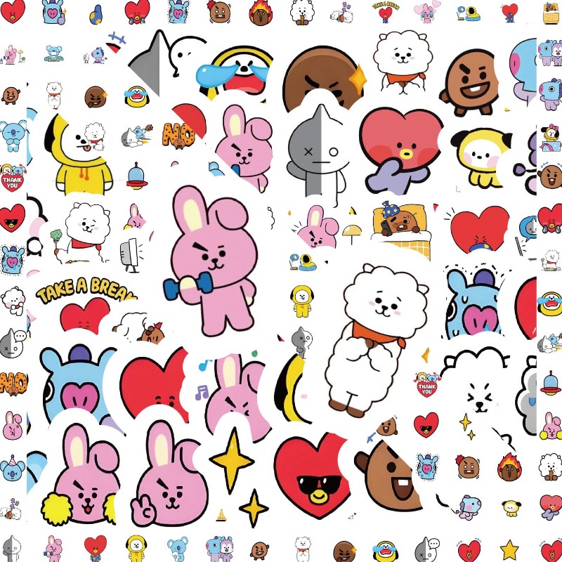 สติ๊กเกอร์ BT21 koya RJ tata S - Memo Pad Sticky บทวิจารณ์และราคา