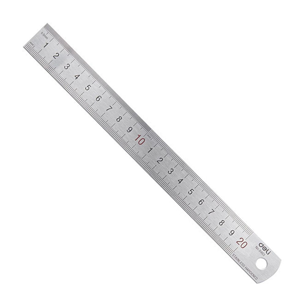 Deli ไม้บรรทัดโลหะสแตนเลสสตีลต - Stationery Office And School Supply Stores บทวิจารณ์และราคา