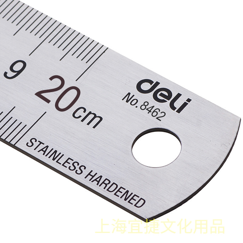 Deli ไม้บรรทัดโลหะสแตนเลสสตีลต - Stationery Office And School Supply Stores บทวิจารณ์และราคา