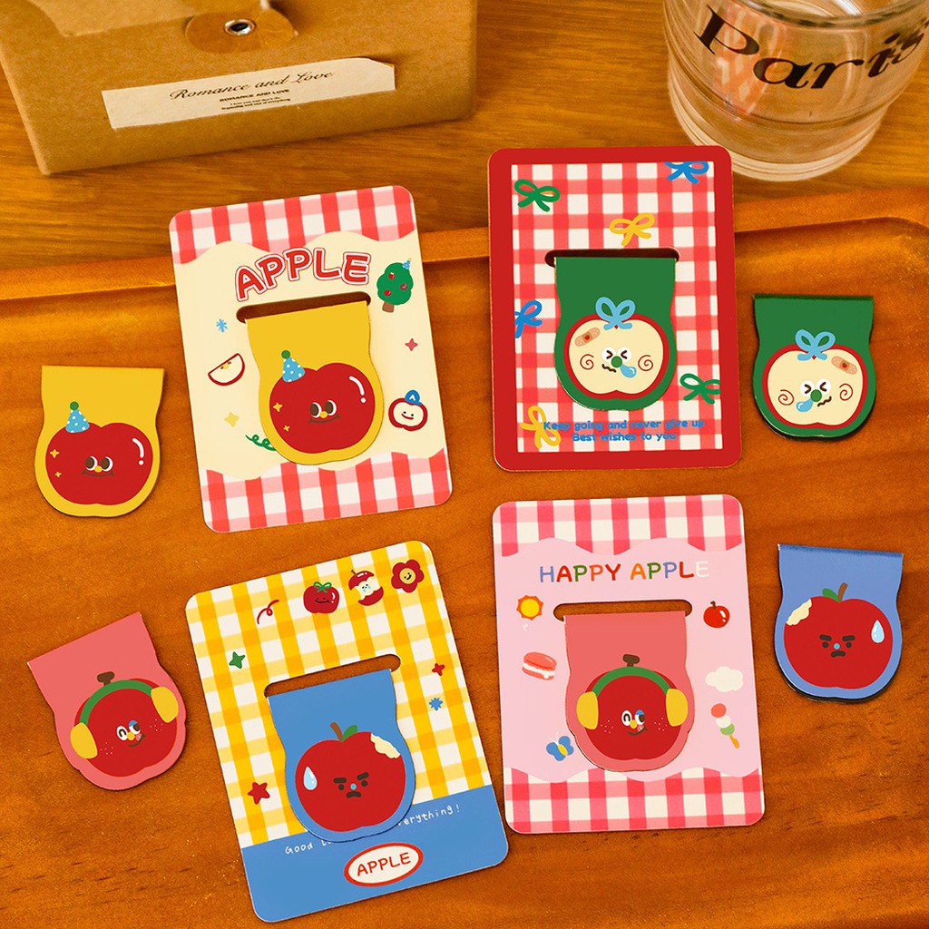 ที่คั่นหนังสือแม่เหล็กรูปแอปเป - Paperclip Magnetic Set บทวิจารณ์และราคา