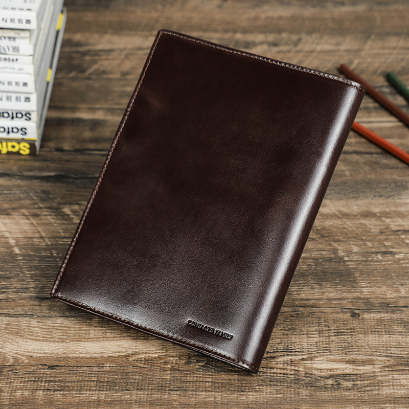 หนังแท้แฮนด์เมด A5แล็ปท็อปพร้อ - Office Stationery And Supply บทวิจารณ์และราคา