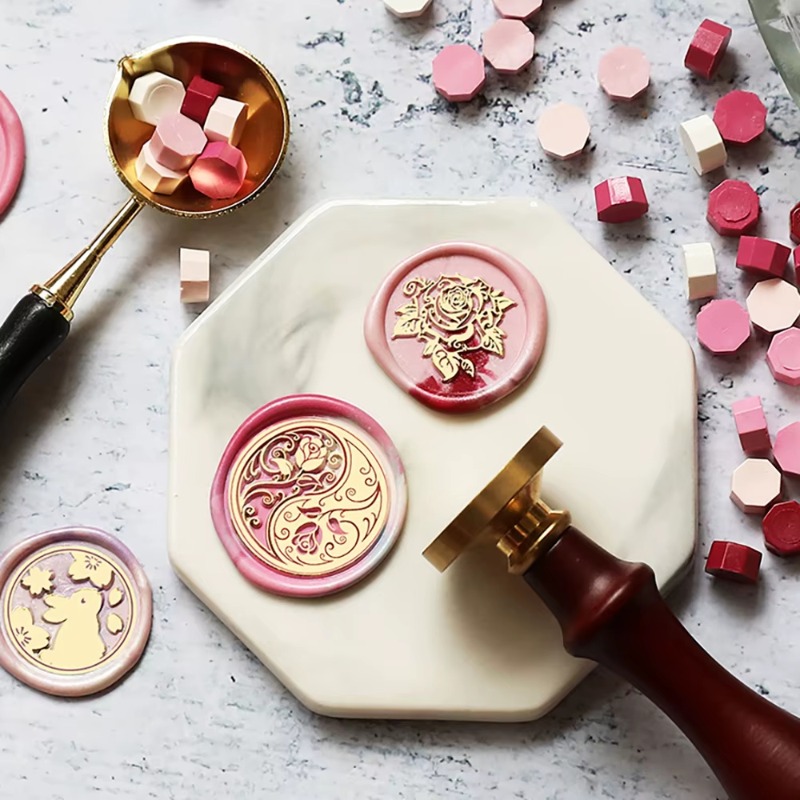 ชุดตราประทับขี้ผึ้ง 9 ชิ้น + ด - Wax Seal Stamp Kit บทวิจารณ์และราคา