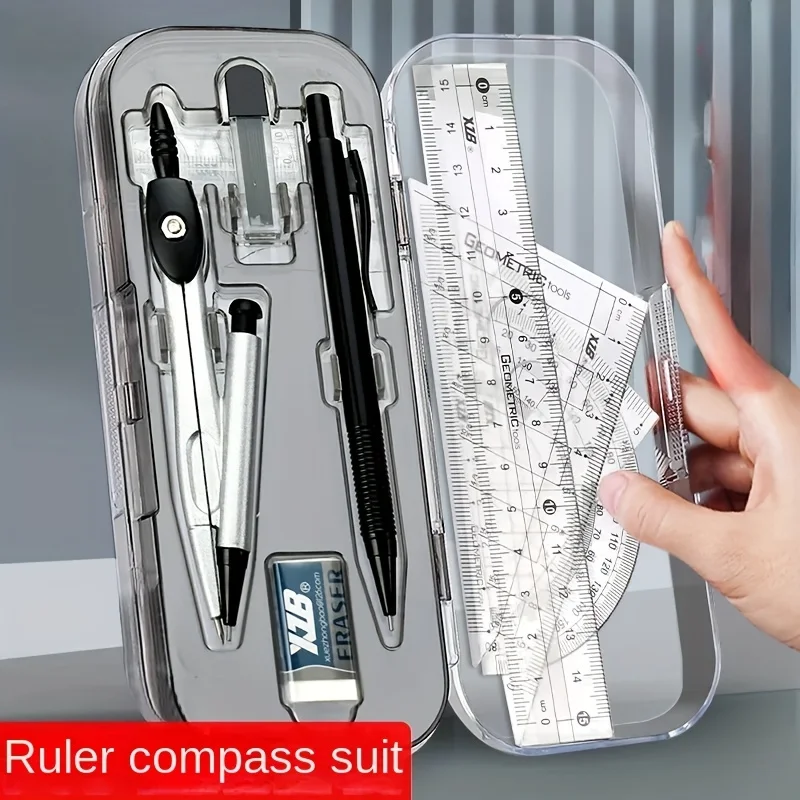 ชุดเรขาคณิตทางคณิตศาสตร์ 8-in- - Compass Geometry Set บทวิจารณ์และราคา