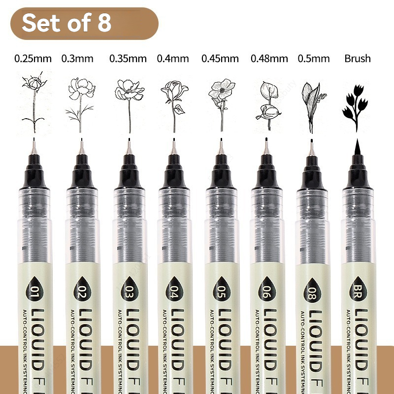 ปากกาเขียนเส้นขนาดใหญ่ 3-8 ชิ้ - Copic Marker Sketch บทวิจารณ์และราคา