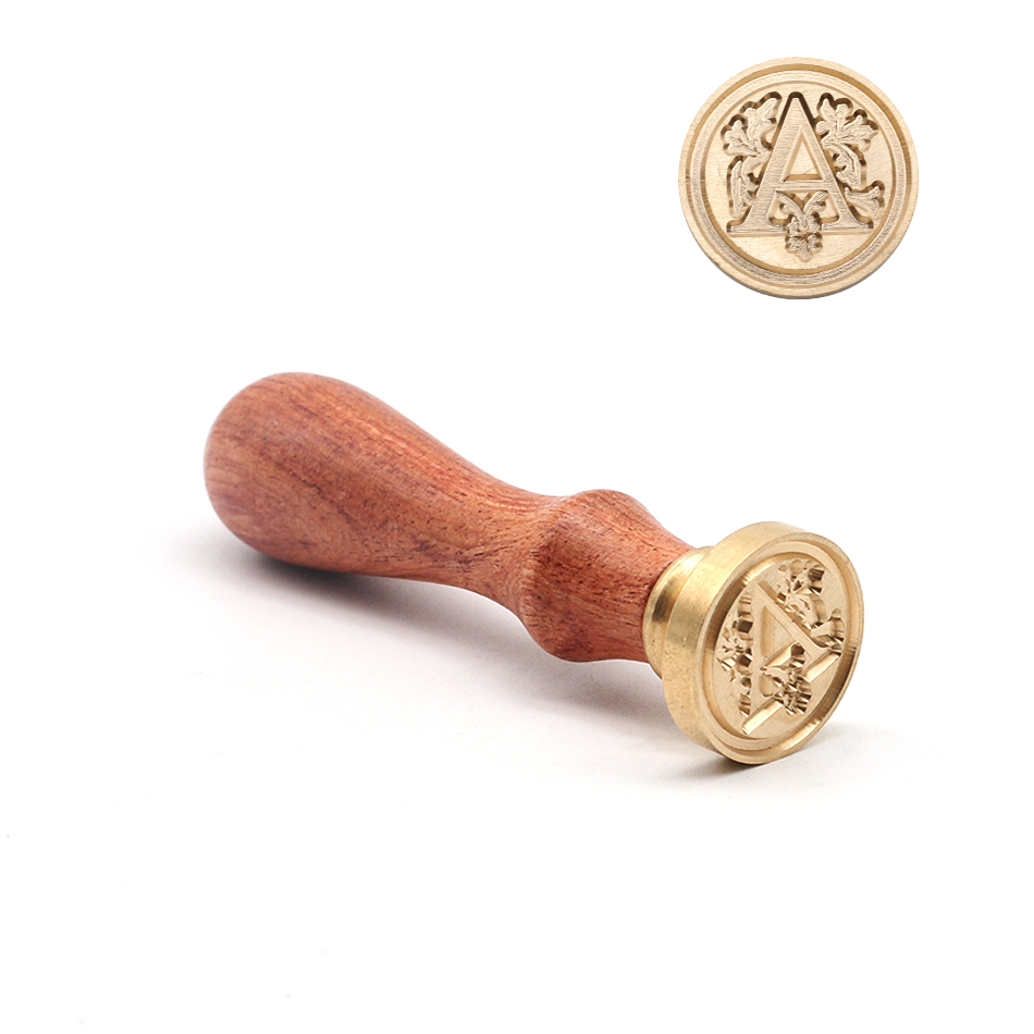 • ตราประทับไม้สไตล์เรโทร ตัวอั - Wax Seal Stamp Kit บทวิจารณ์และราคา