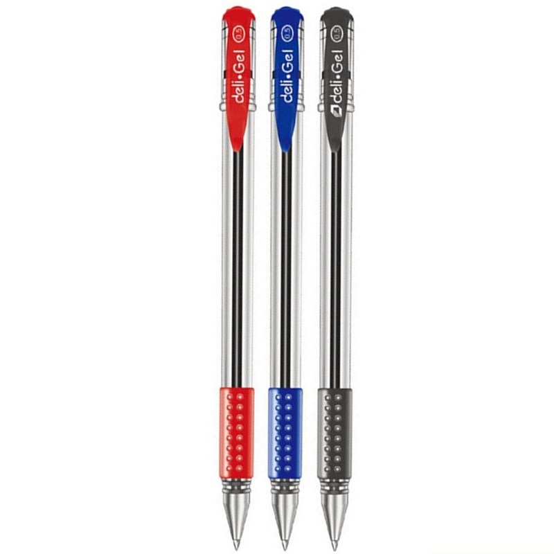 Deli 0.5 มม.สีดําสีแดงสีฟ้าหมึ - Stationery Office And School Supply Stores บทวิจารณ์และราคา